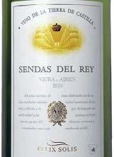 Restauracj MIeszczańska Wino Sendas Del Rey blanco La Tierra de Castilla, Hiszpania
