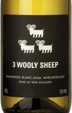 Restauracj MIeszczańska Wino The 3 Whooly Sheep Marlborough, Nowa Zelandia